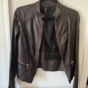 NWOT White House Black Market faux leather jacket